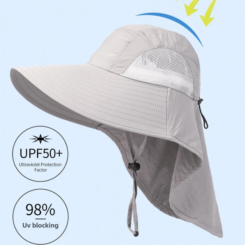Aquatic Sports Hat - Men's Large Brim Summer Sun Hat