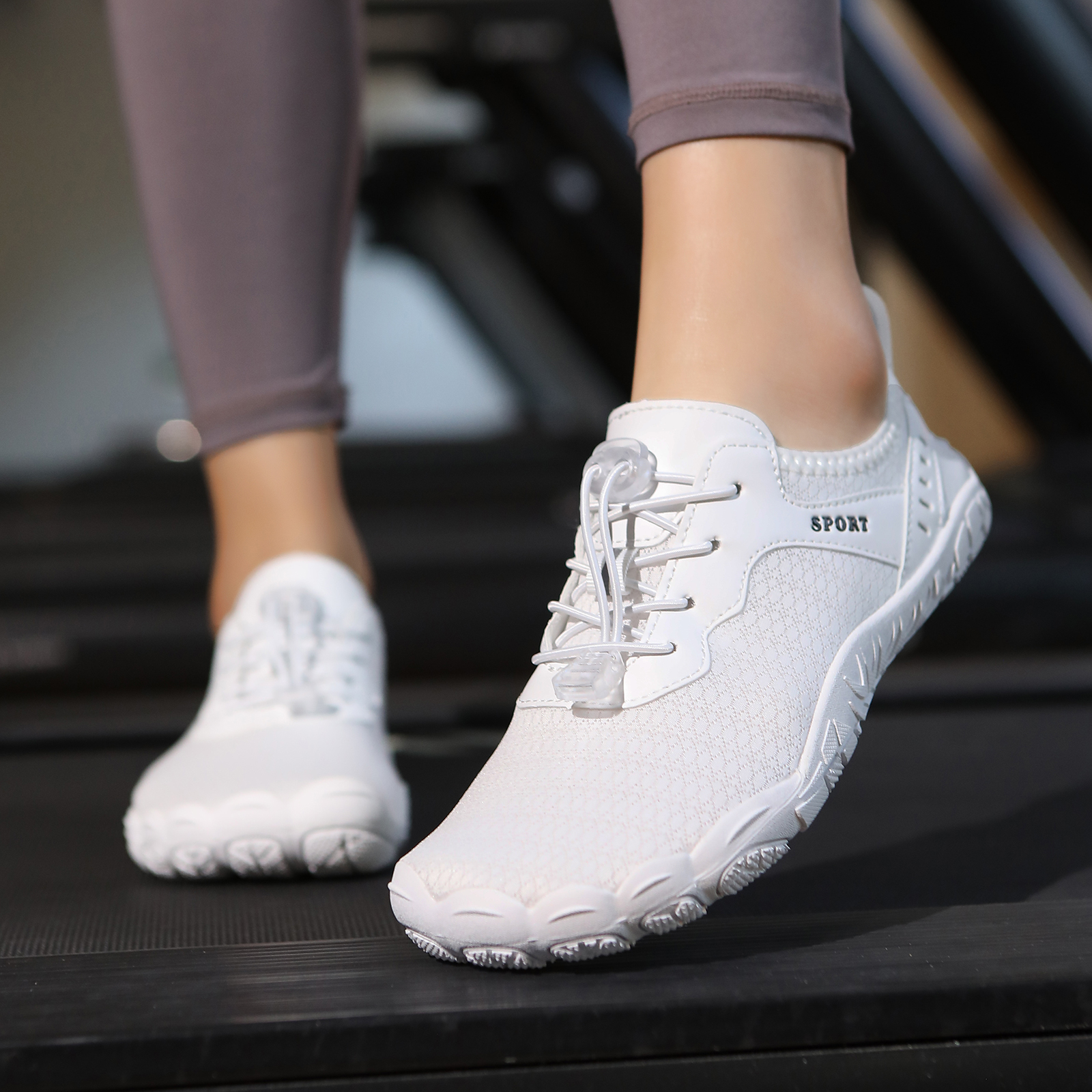 Aquatic Sports - White Non Slip Barefoot Water Shoes