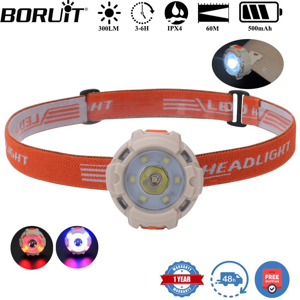 Aquatic Sports Hat - BORUiT 300LM Cap Clip LED Headlamp