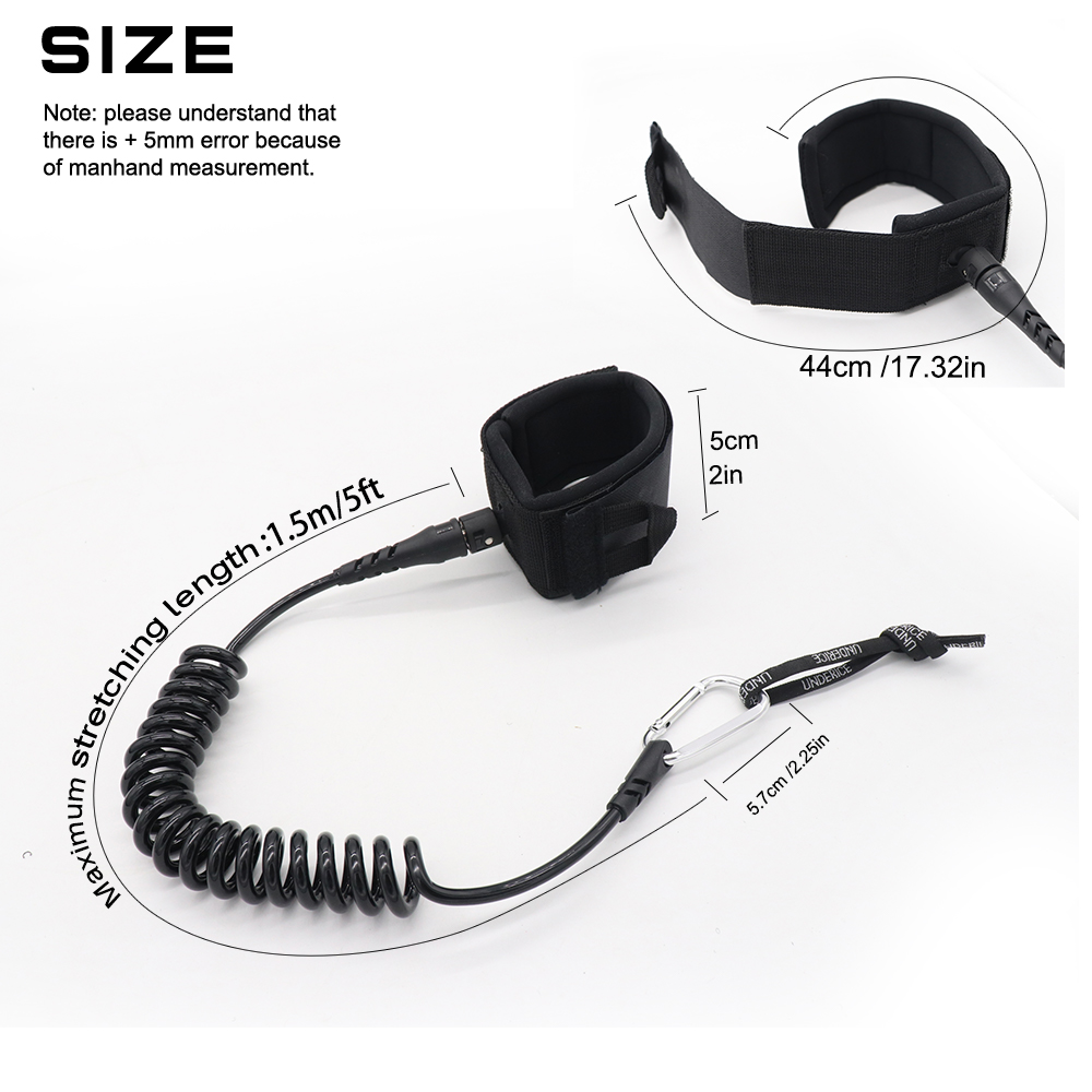 UICE 5FT 5MM Surf Leash Hand R – Surfboard Leash Ankle recenzja i cena
