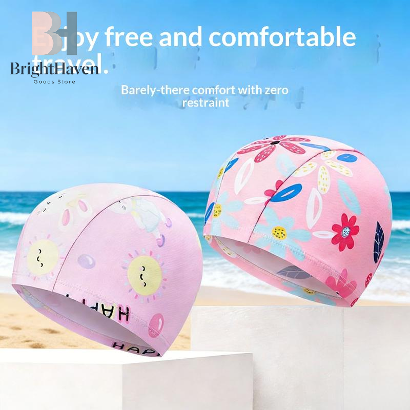 Kids Cartoon Print Swim Cap Hi – Aquatic Sports Hat recenzja i cena