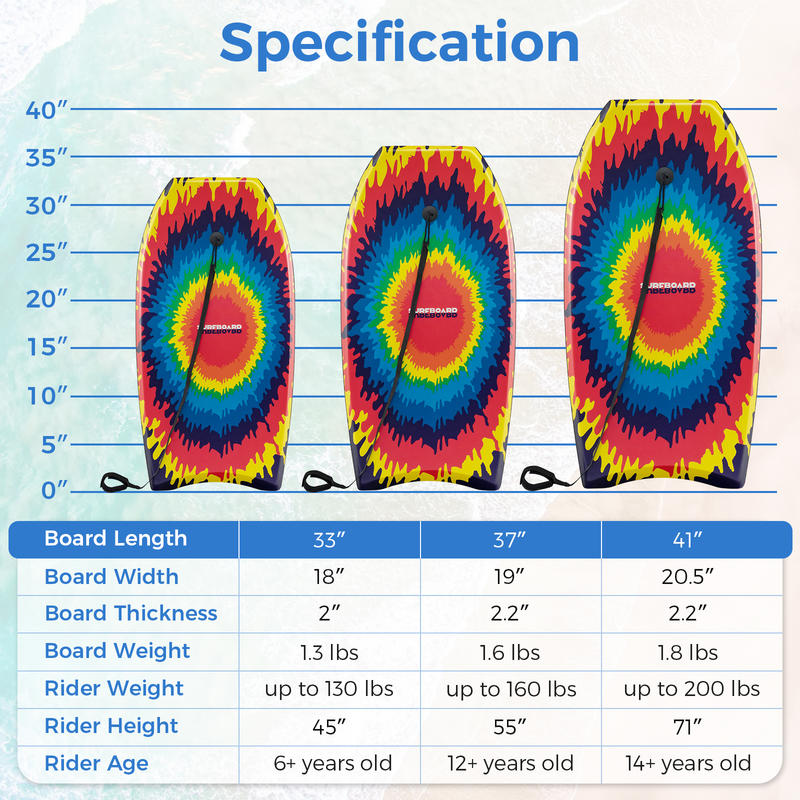 33/37/41 Inches Lightweight Bo – Bodyboard Boogie Board recenzja i cena