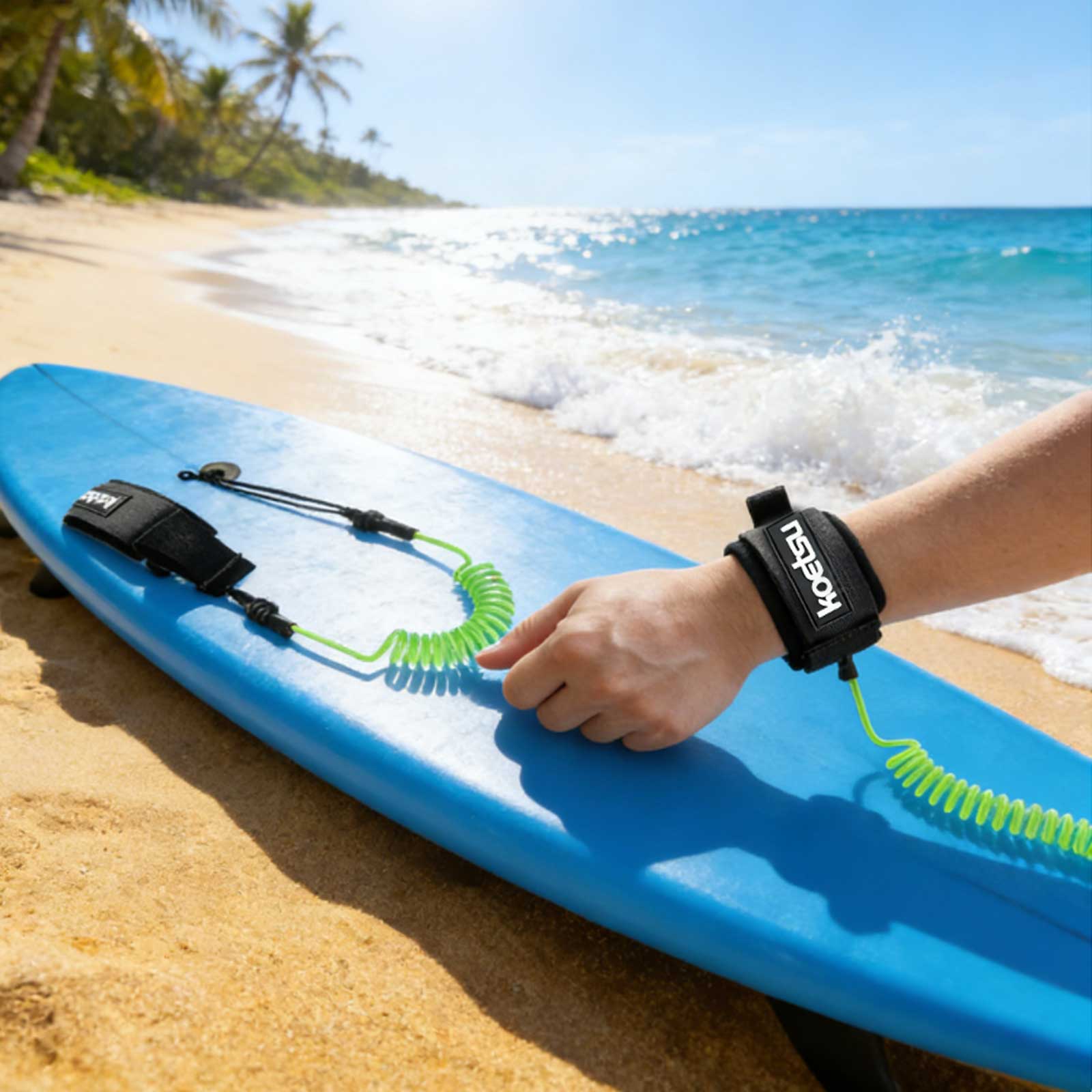 Coiled Bodyboarding Leash TPU  – Surfboard Leash Ankle recenzja i cena