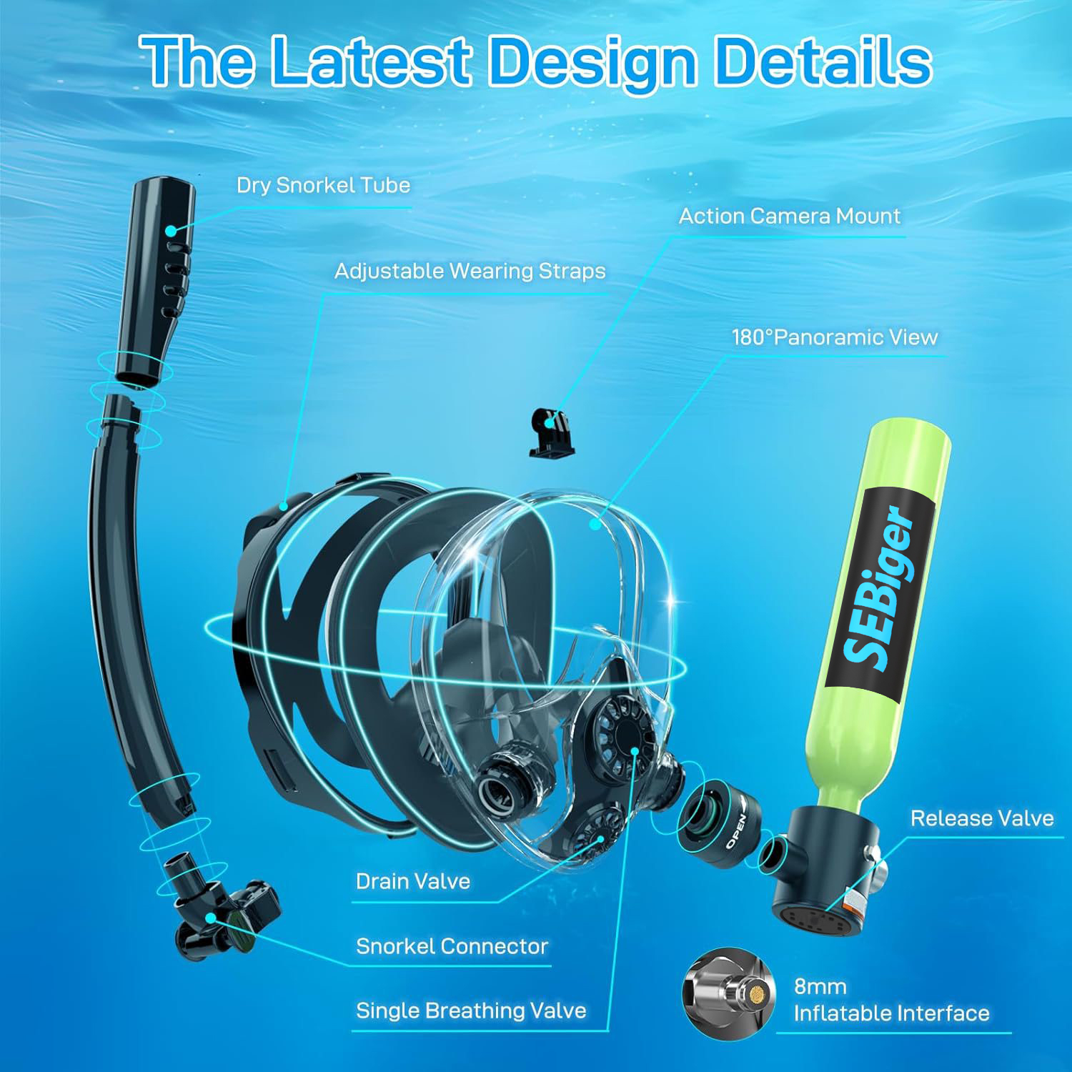 SEBIger 0.5L Diving diving tan – Aquatic Diving recenzja i cena