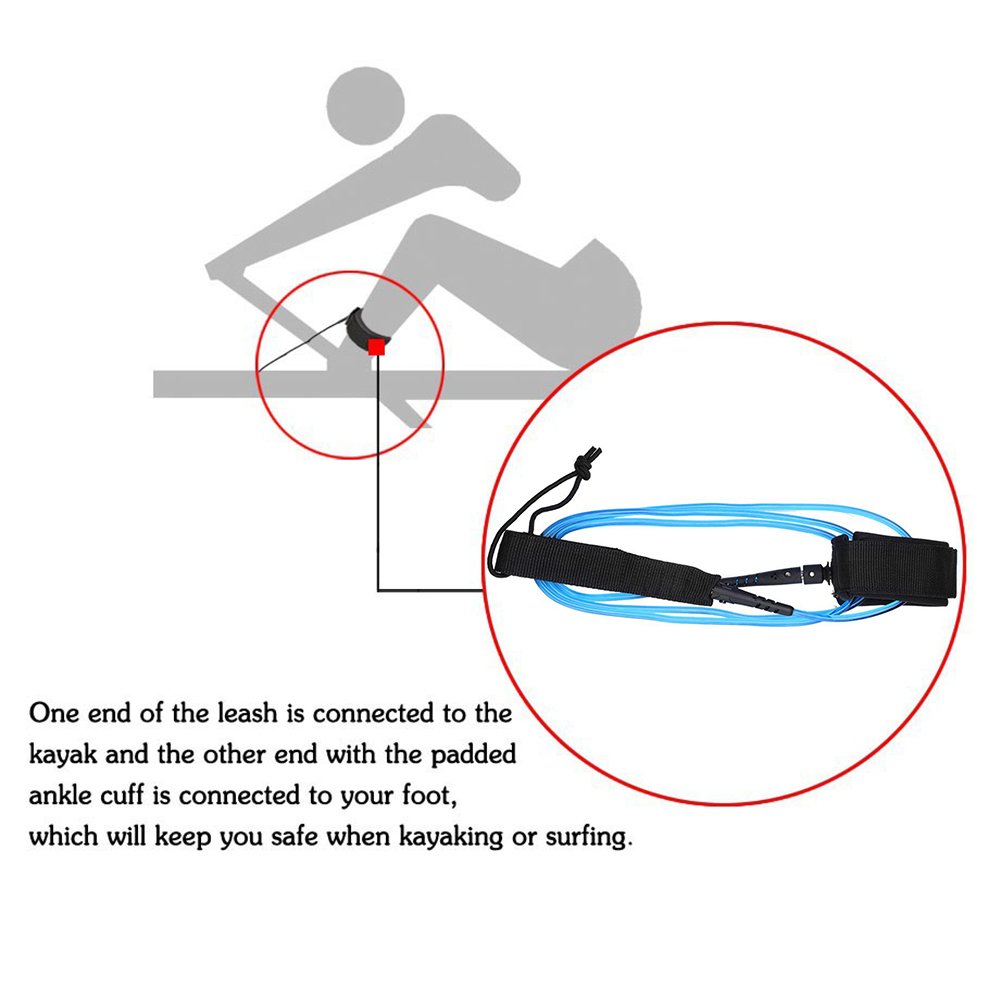 6ft 5.5MM TPU Surfboard Ankle  – Surfboard Leash Ankle recenzja i cena